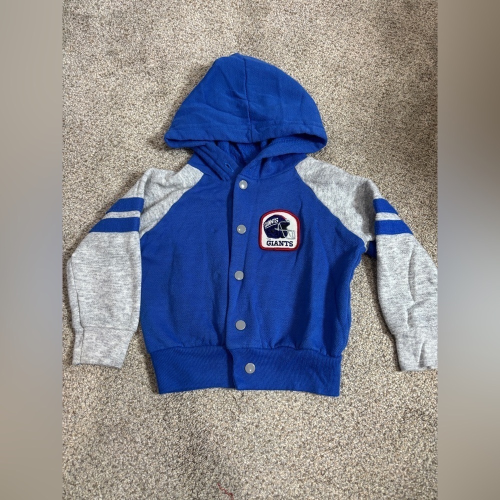 Vintage Jog Togs NY Giants Snap Up Sweatshirt Toddler Size 2 NFL football unisex